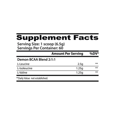 DEMON BCAA 60 SERV INSANE LABZ
